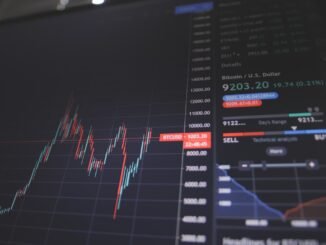 screen showing bitcoin trading chart